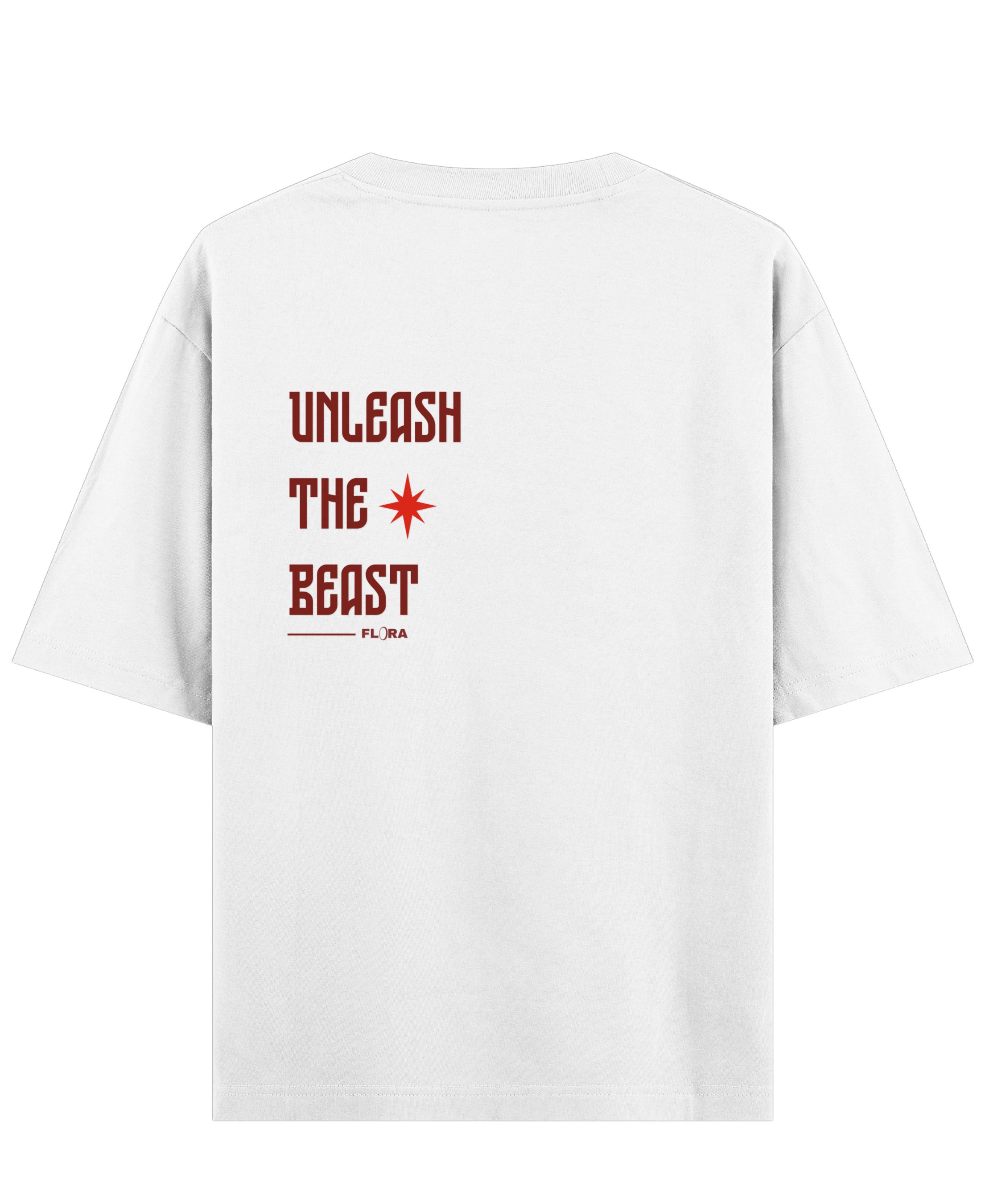 White Oversized T-shirt Back Design