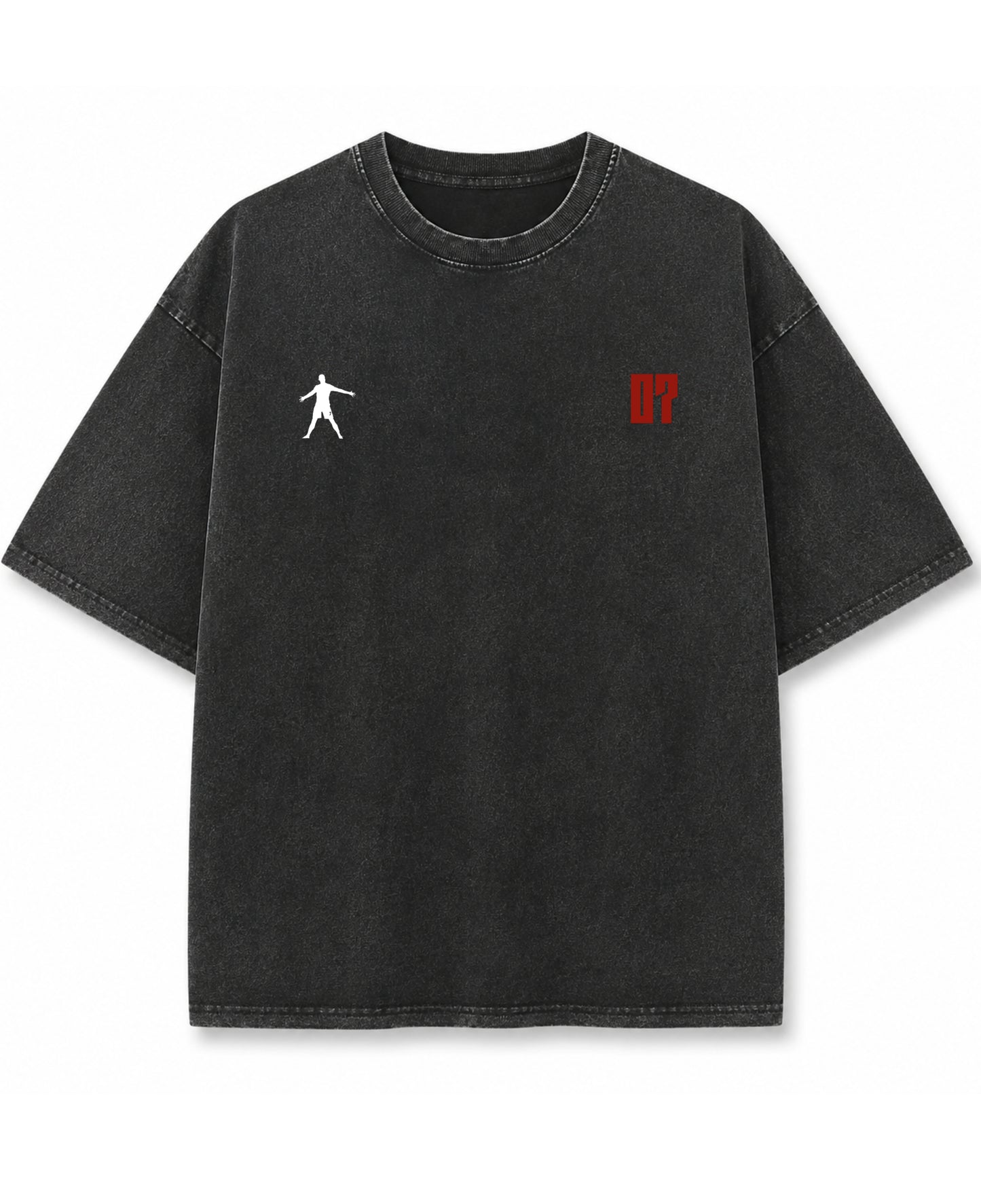 Vintage Fade Wash Oversized T-shirt Front Design