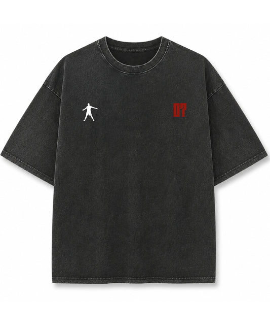 Vintage Fade Wash Oversized T-shirt Front Design
