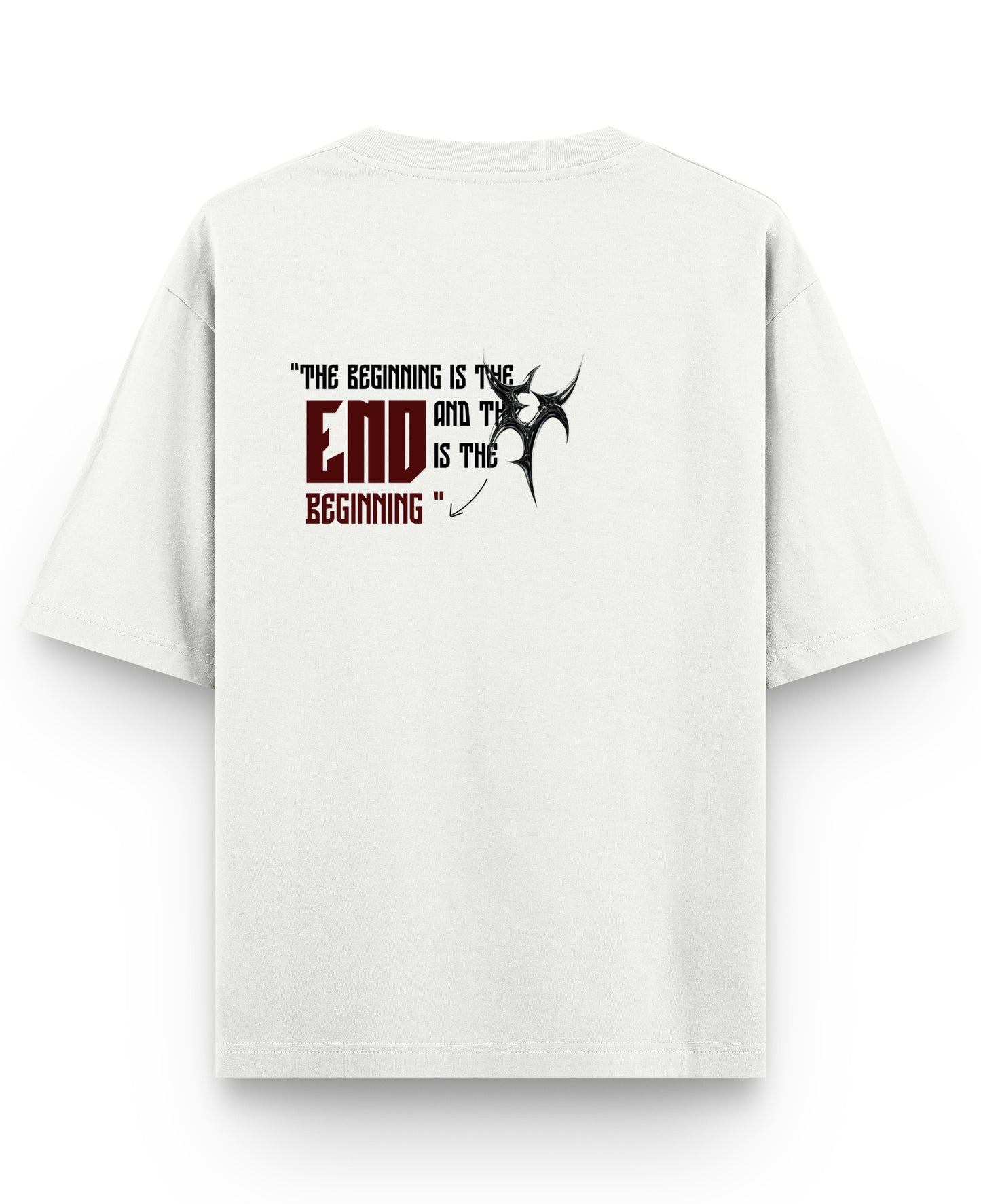 Off White Oversized T-shirt Back Design