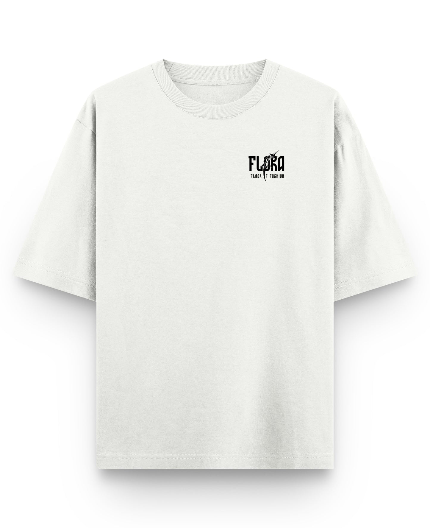 Off White Oversized T-shirt Front Design