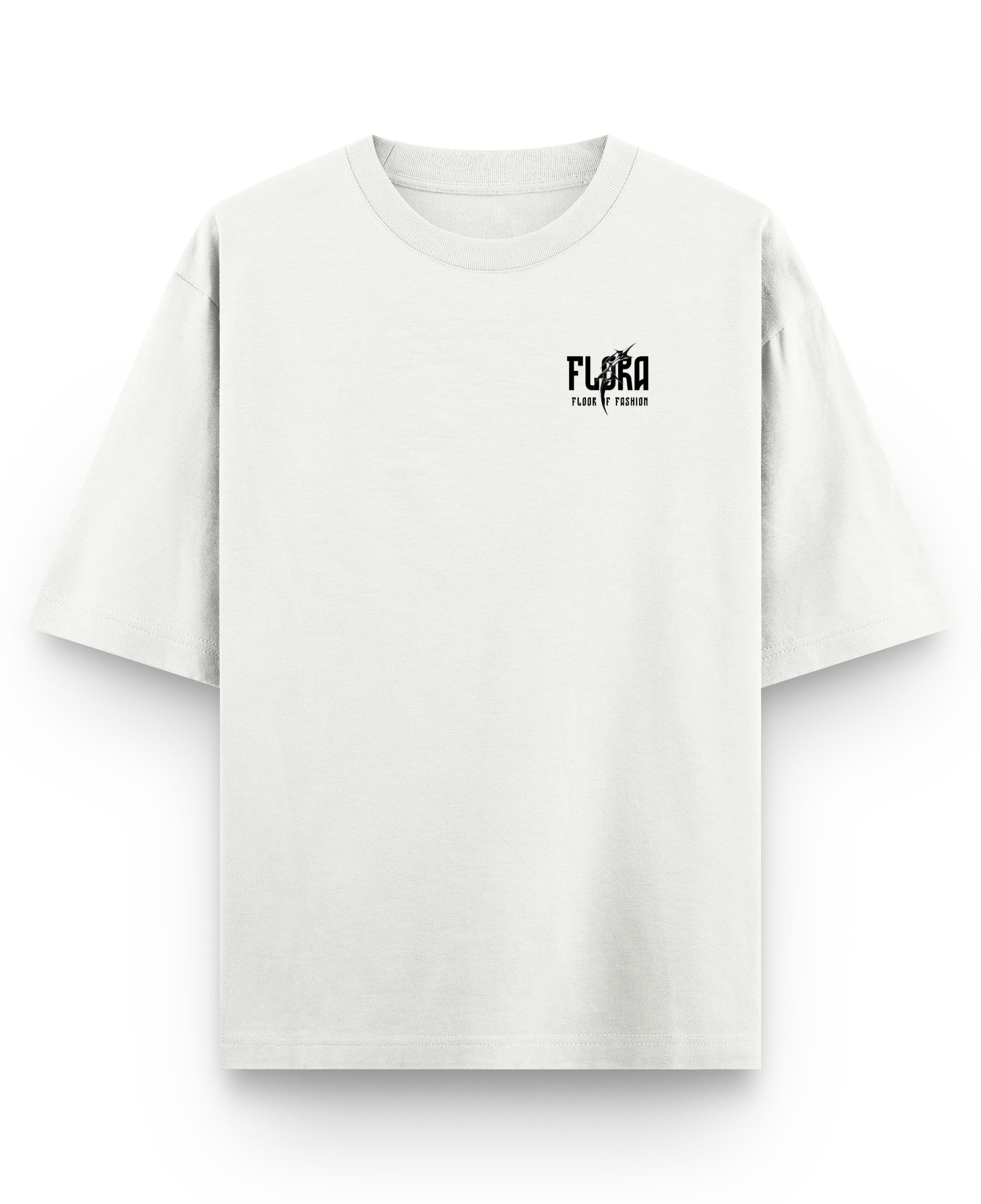 Off White Oversized T-shirt Front Design