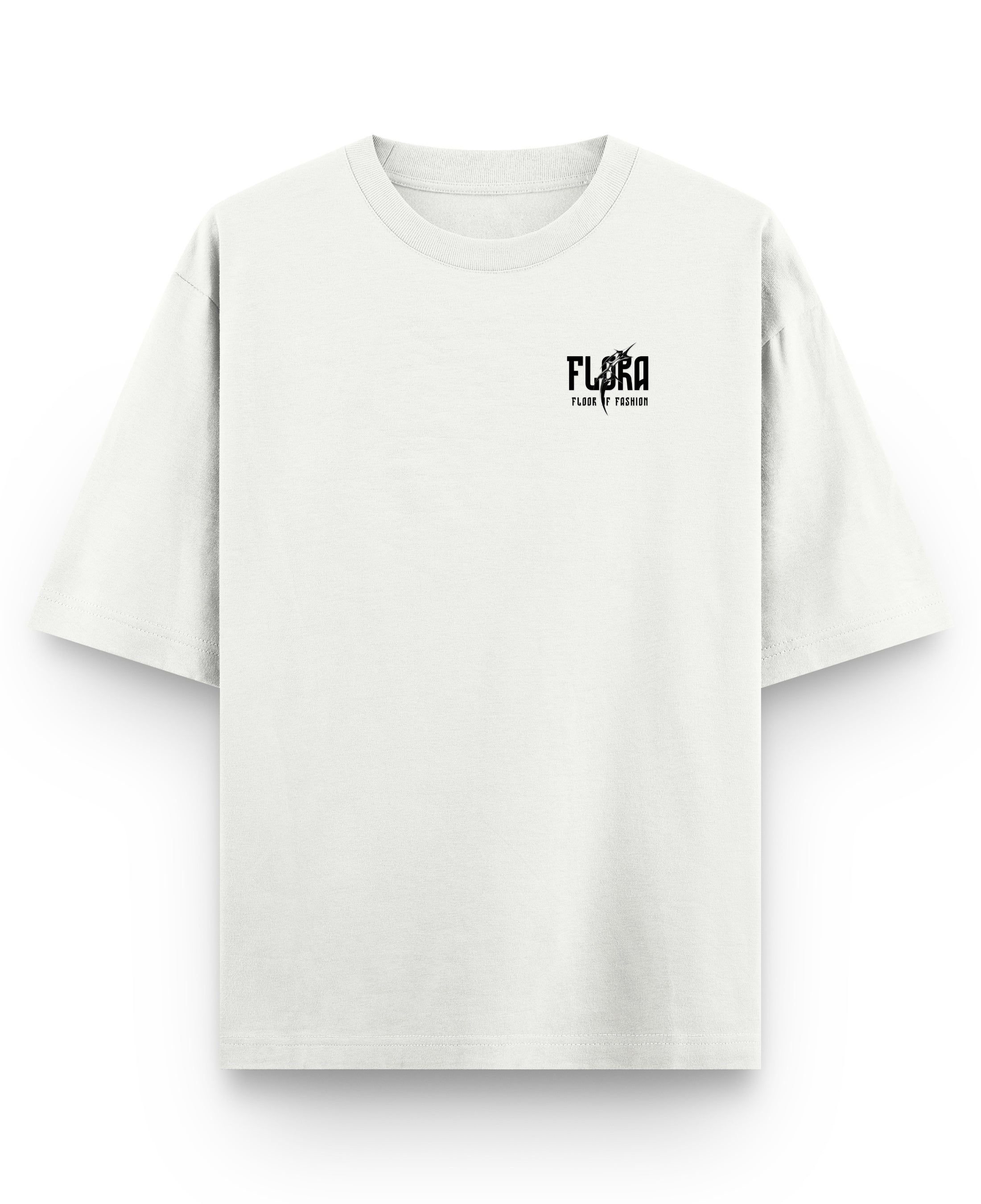 Off White Oversized T-shirt Front Design