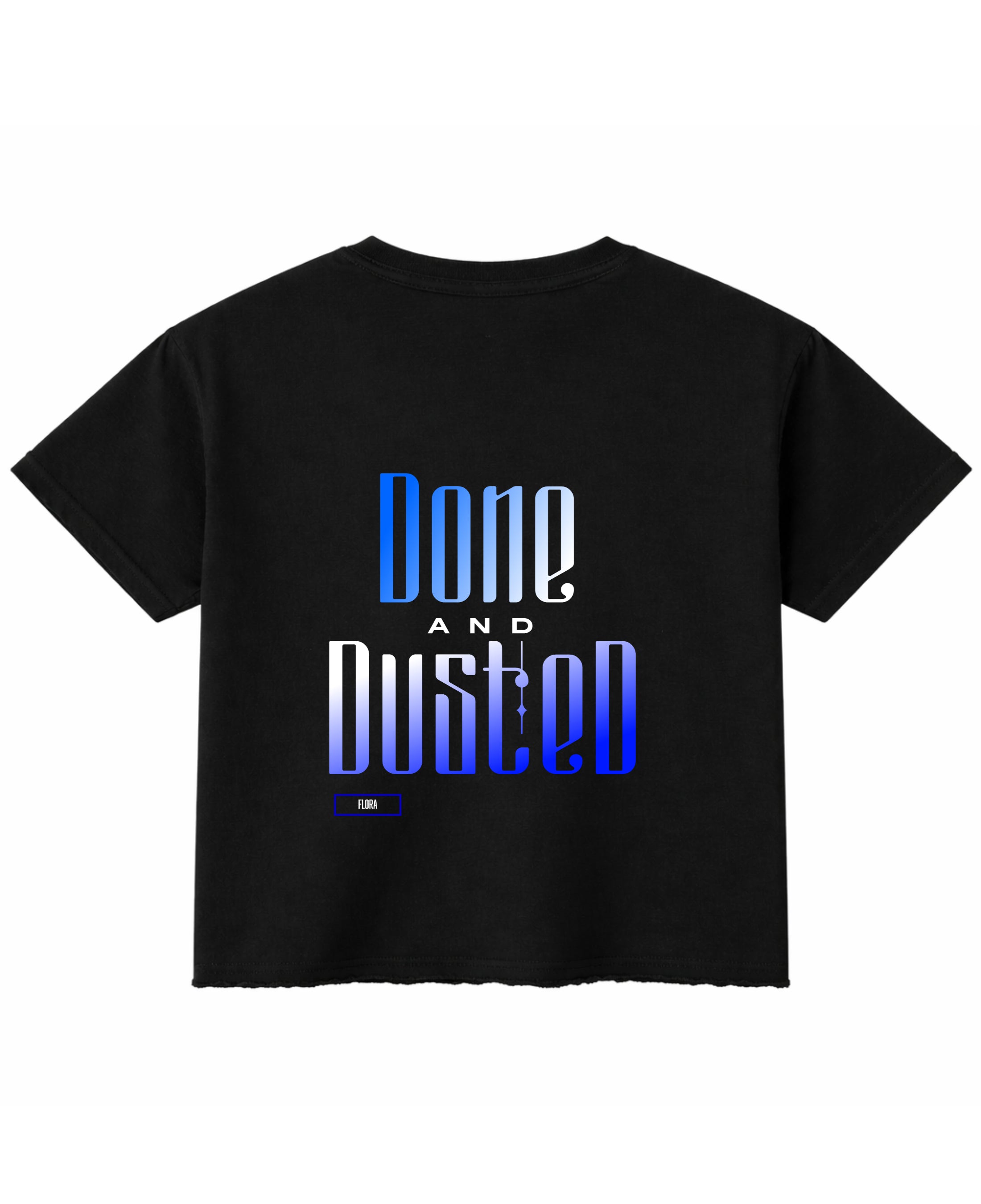Black Boxy Fit T-shirt Back Design