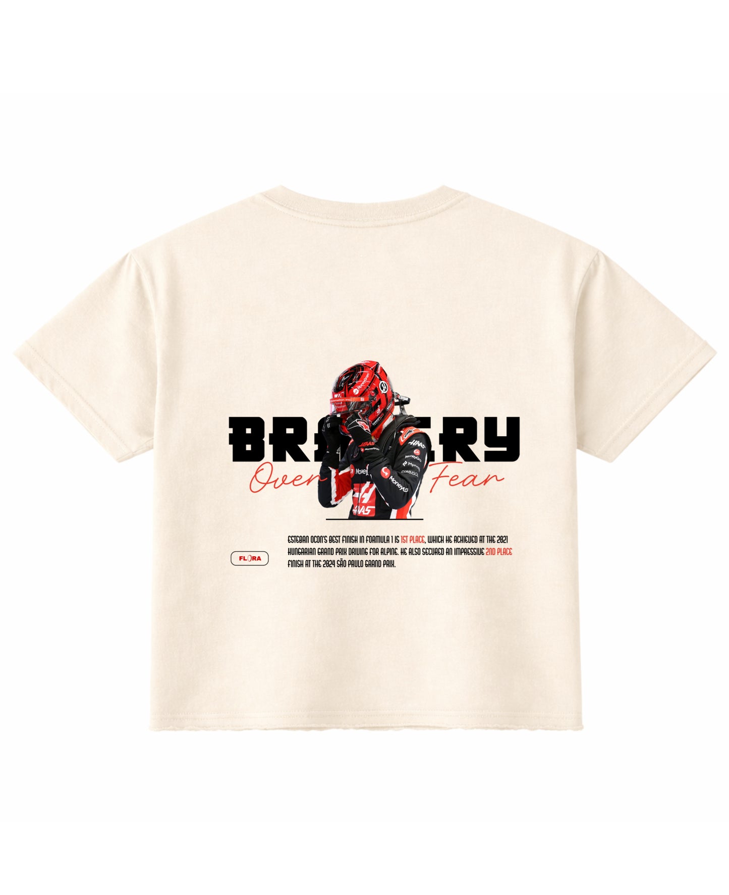 Off White Boxy Fit T-shirt Back Design