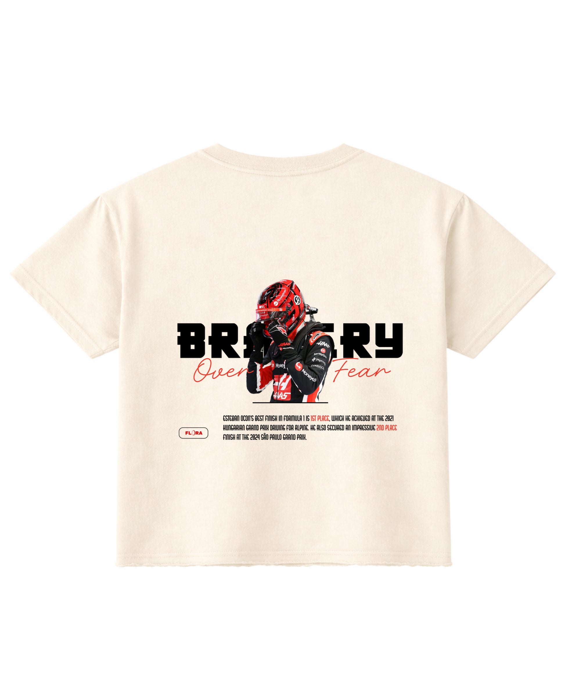 Off White Boxy Fit T-shirt Back Design