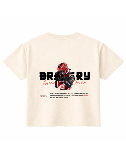 Off White Boxy Fit T-shirt Back Design