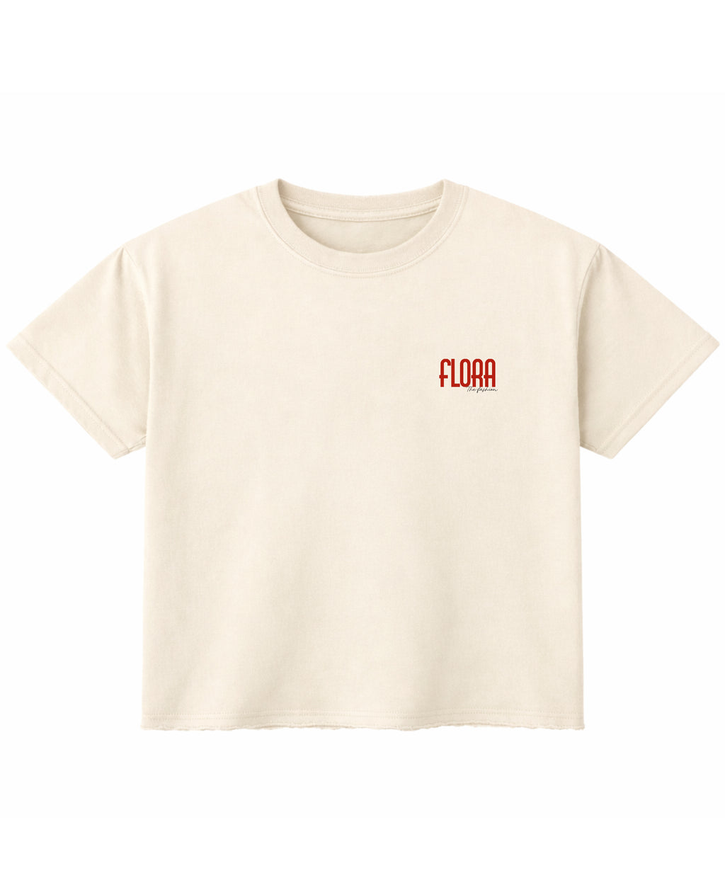 Off White Boxy Fit T-shirt Front Design