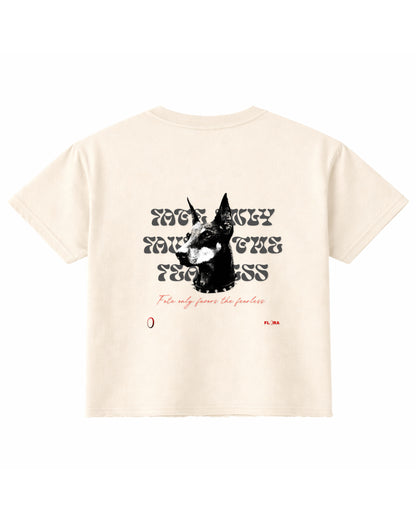 Off White Boxy Fit T-shirt Back Design