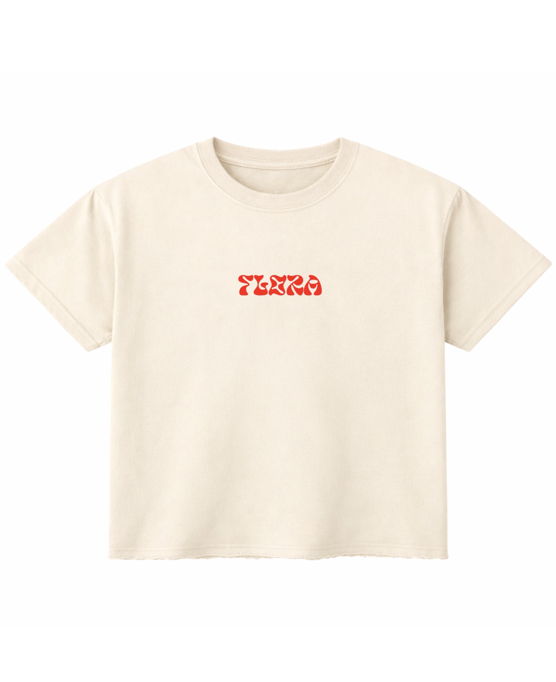 Off White Boxy Fit T-shirt Front Design