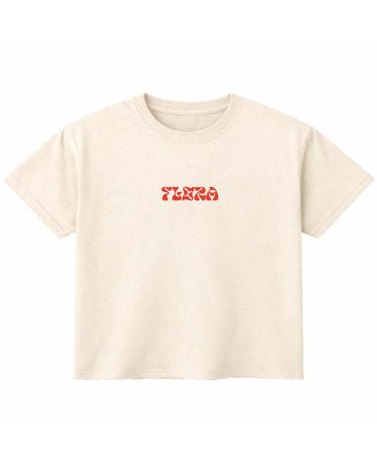 Off White Boxy Fit T-shirt Front Design