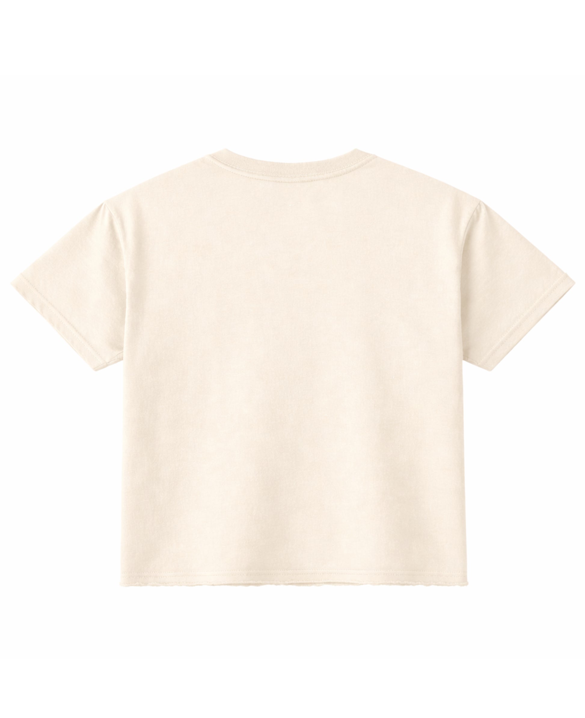 Off White Boxy Fit T-shirt Back Design