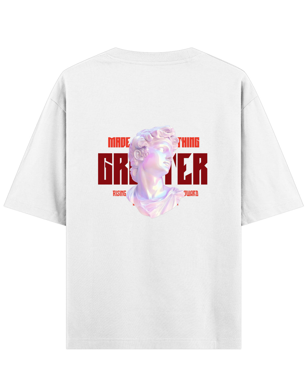 White Oversized T-shirt Back Design