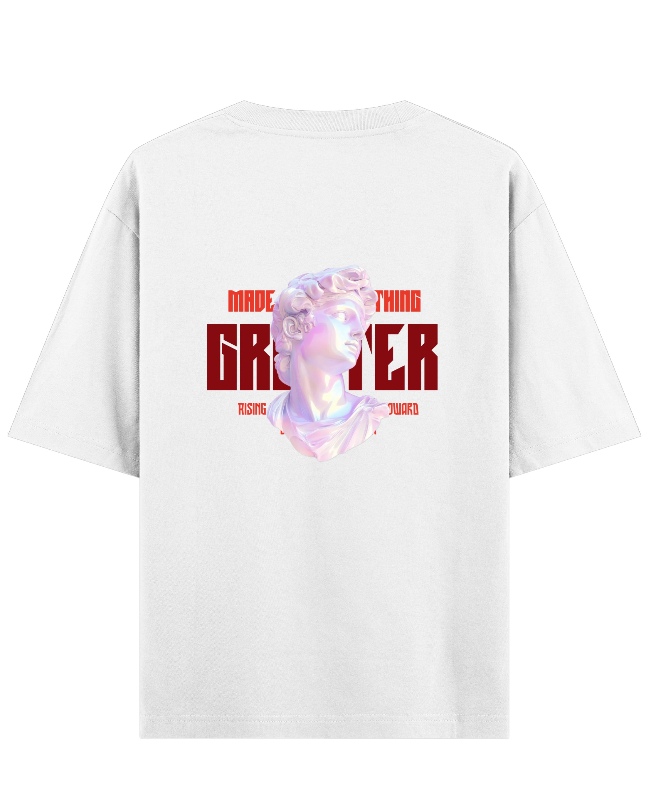White Oversized T-shirt Back Design