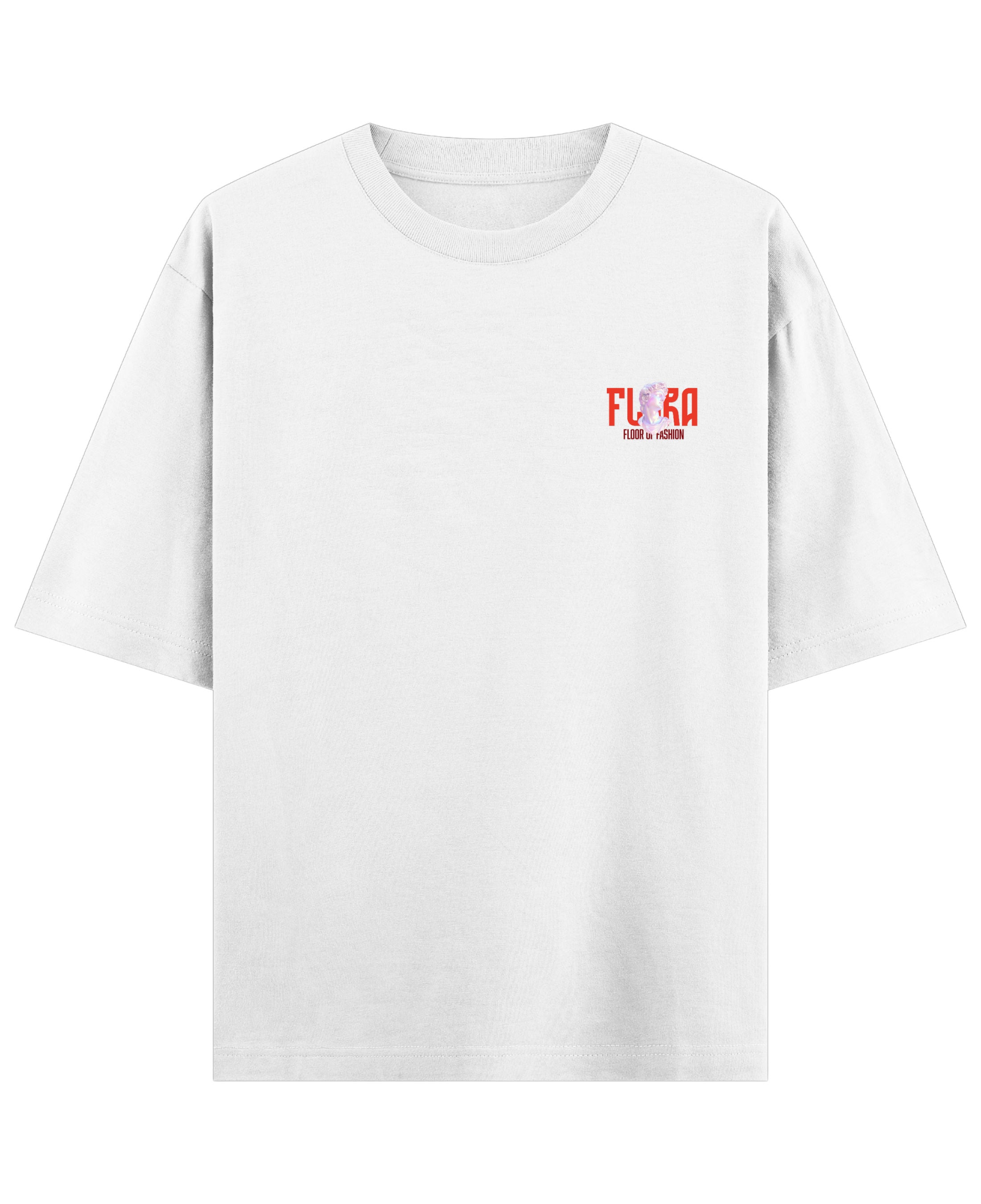White Oversized T-shirt Front Design