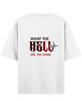 White Oversized T-shirt Back Design