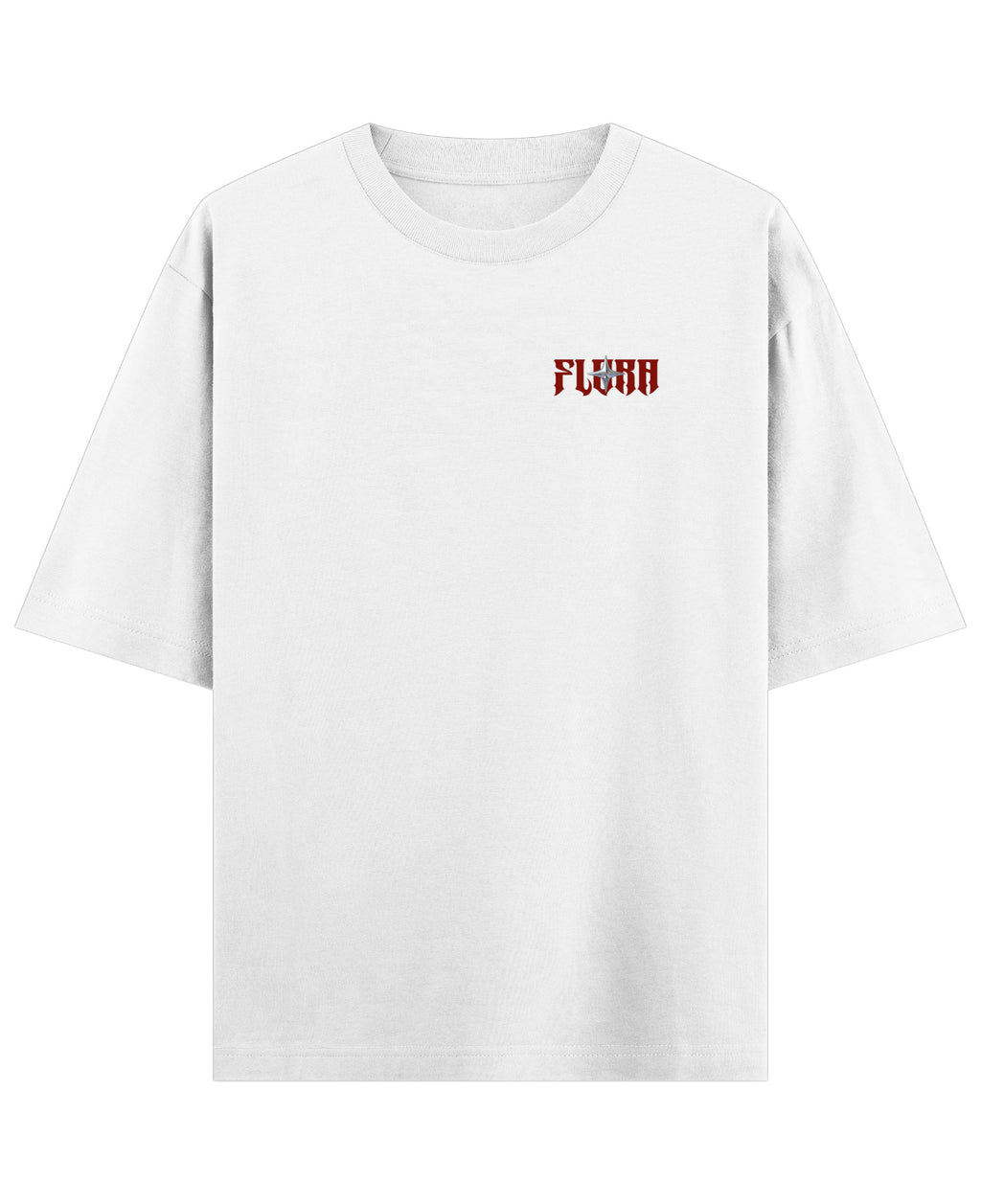 White Oversized T-shirt Front Design