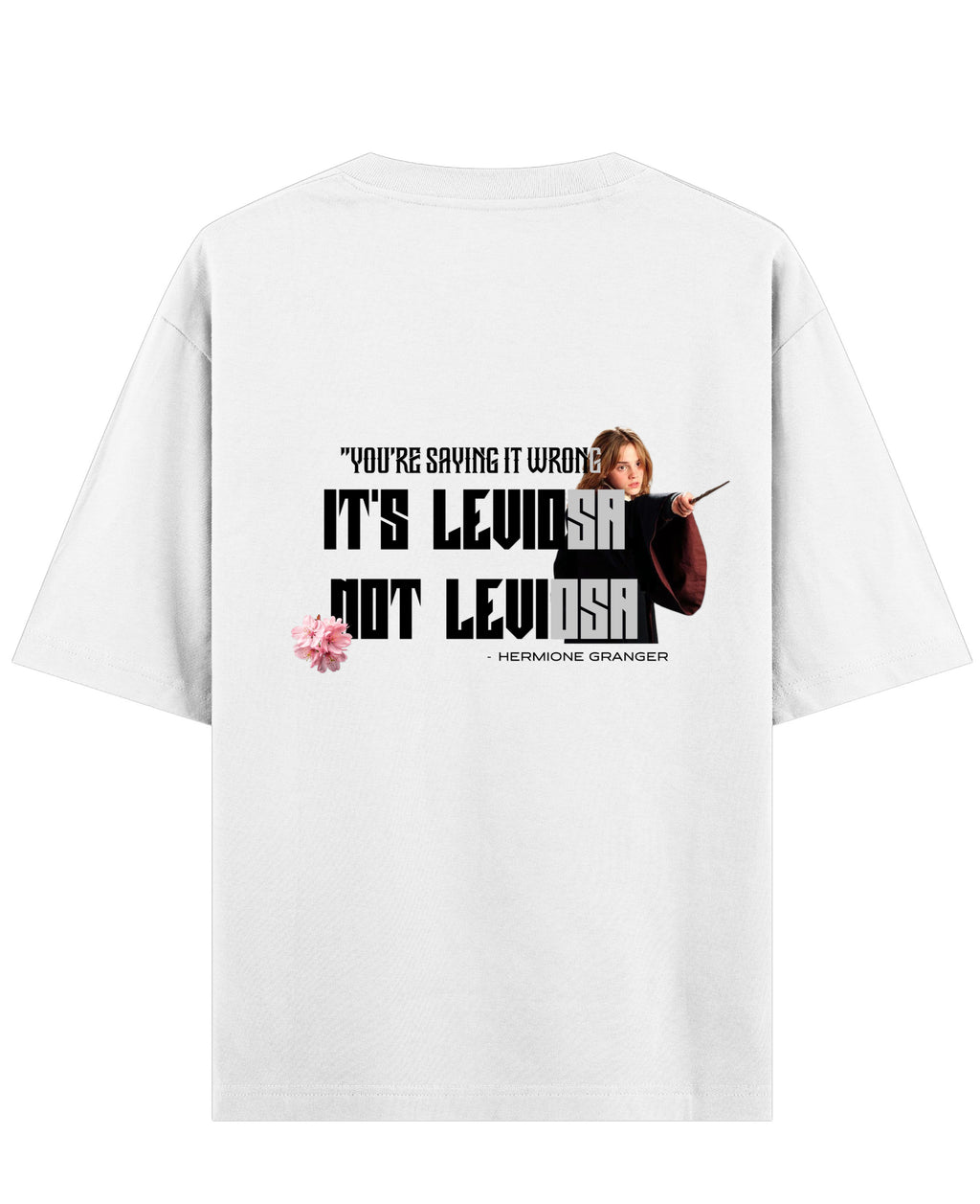 White Oversized T-shirt Back Design