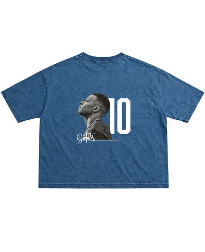 Denim Wash Boxy Fit T-shirt Back Design