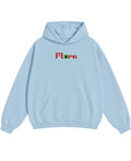Sky Blue Oversized Hoodie Front Design