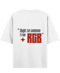 White Oversized T-shirt Back Design