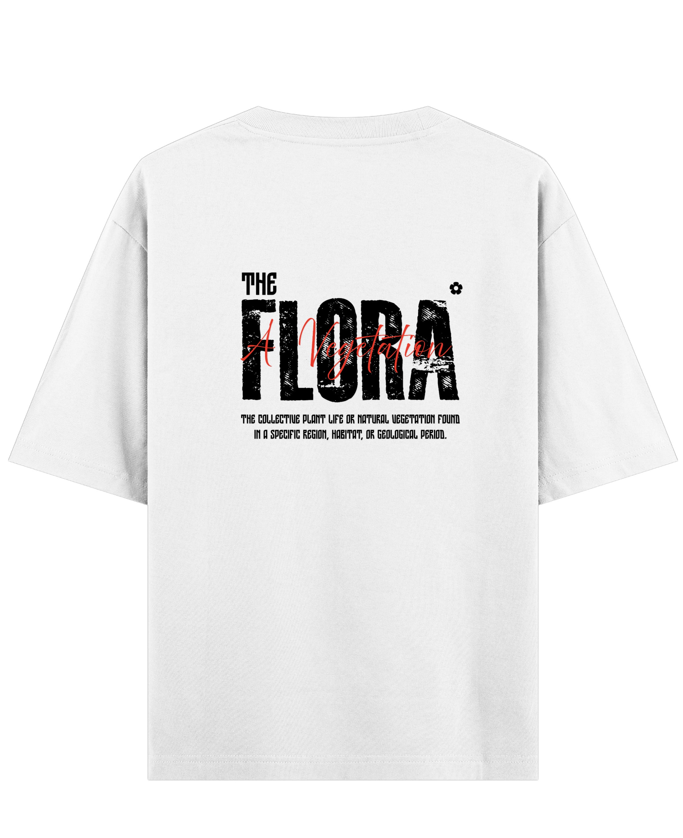 White Oversized T-shirt Back Design