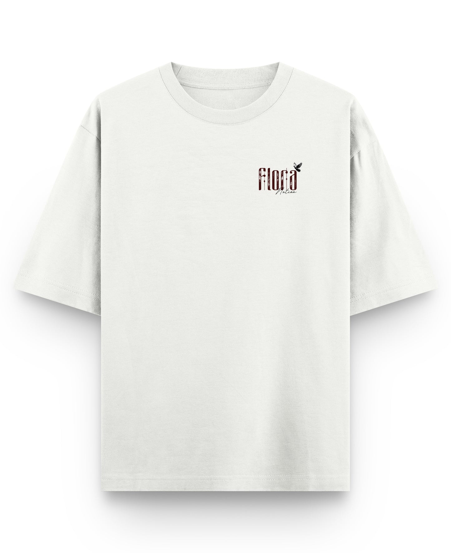 Off White Oversized T-shirt Front Design
