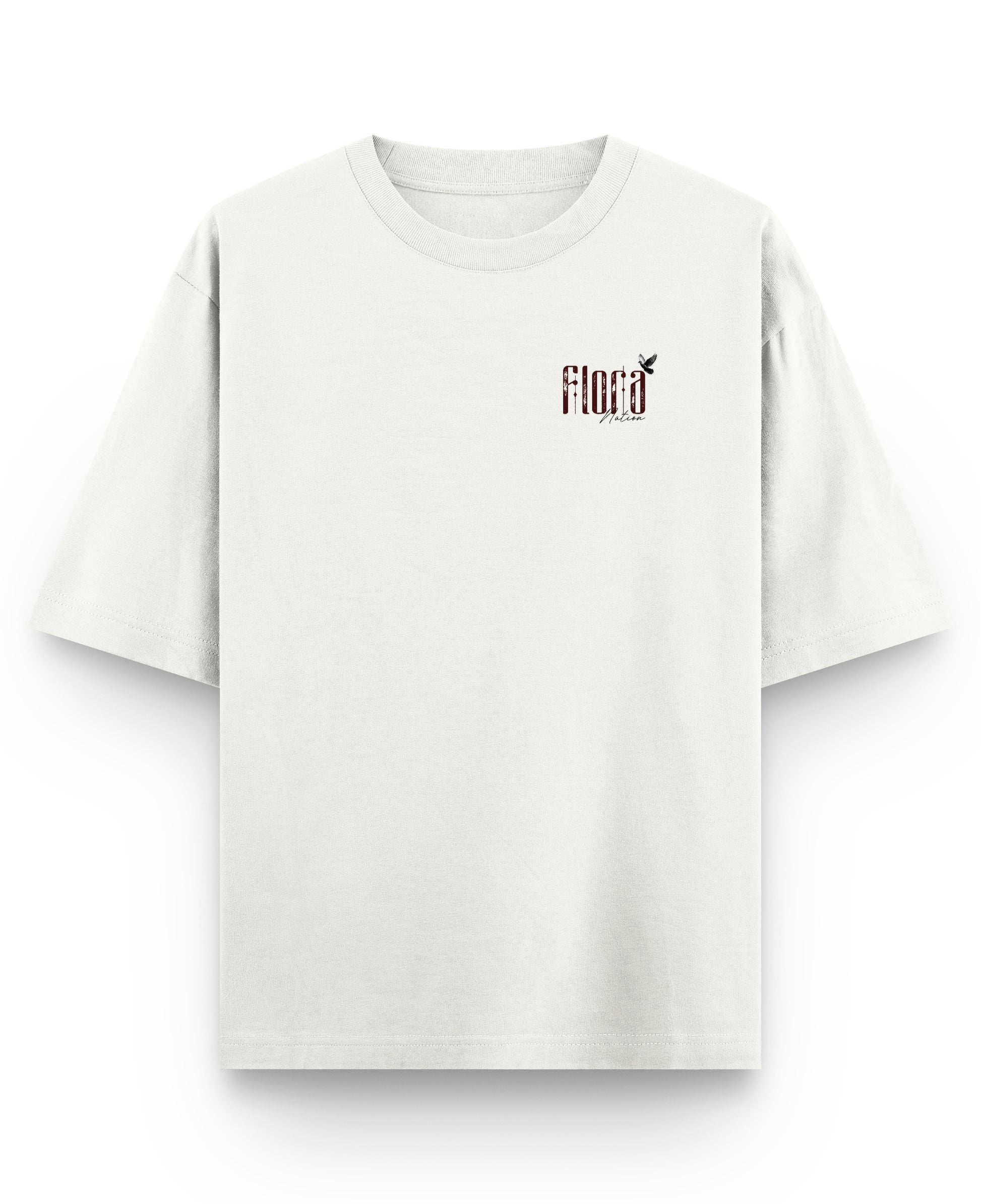 Off White Oversized T-shirt Front Design