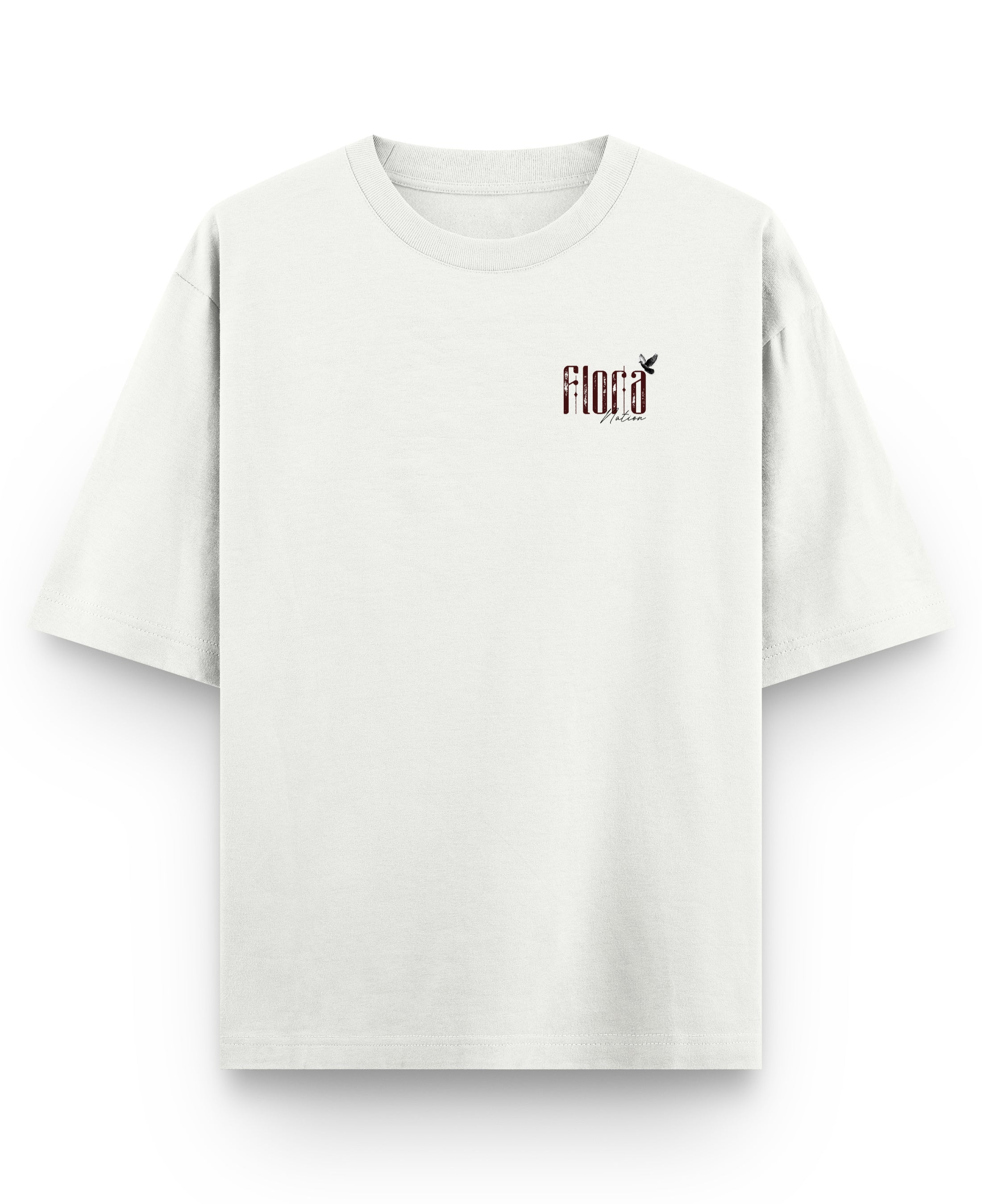 Off White Oversized T-shirt Front Design