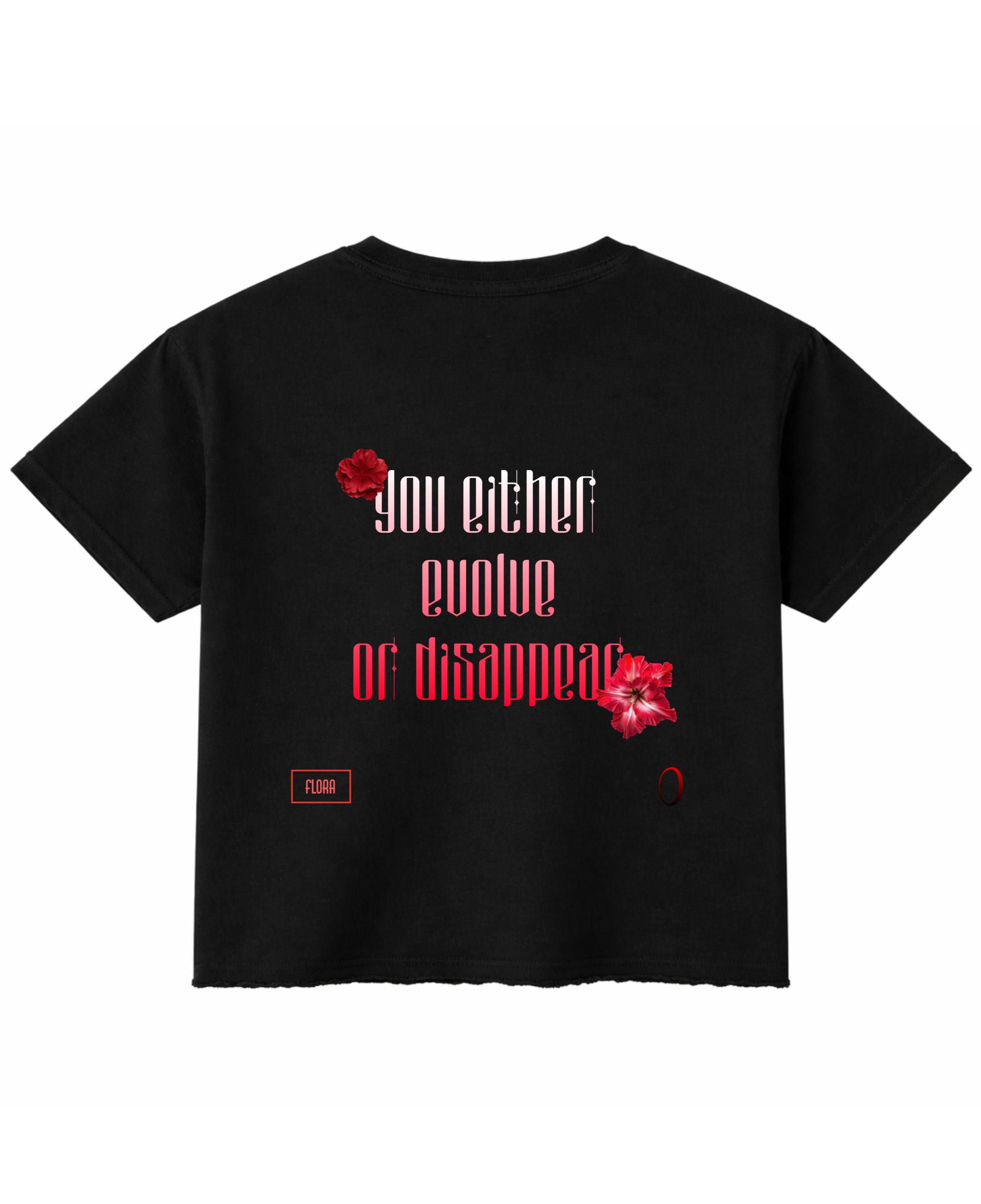Black Boxy Fit T-shirt Back Design