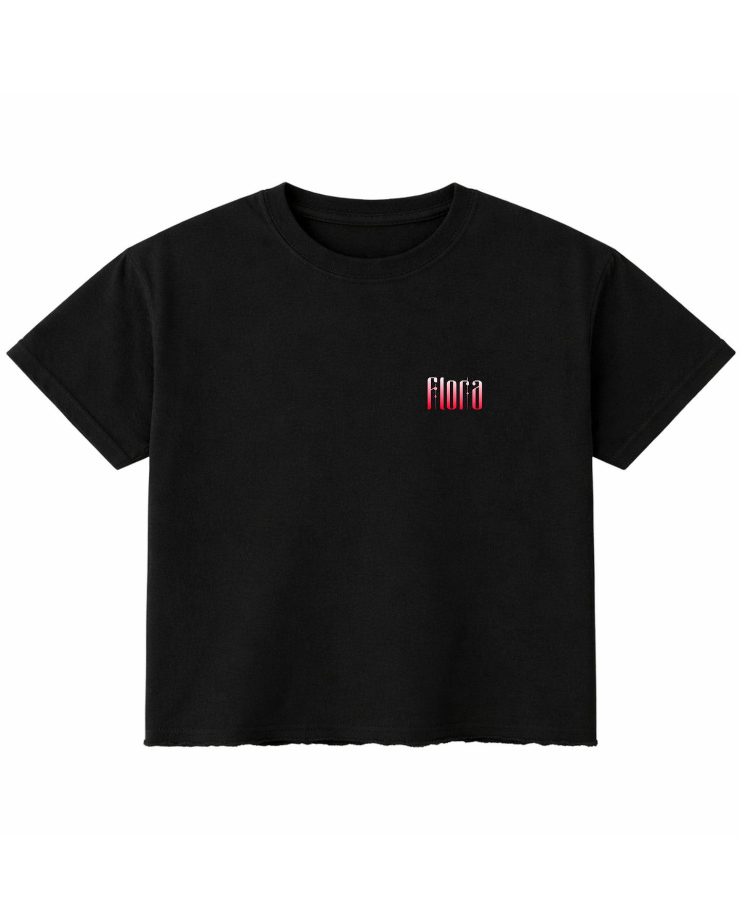 Black Boxy Fit T-shirt Front Design