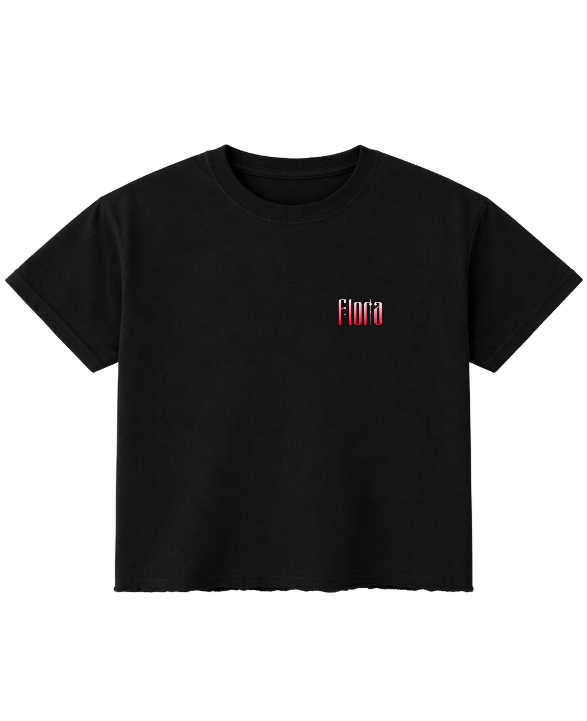 Black Boxy Fit T-shirt Front Design