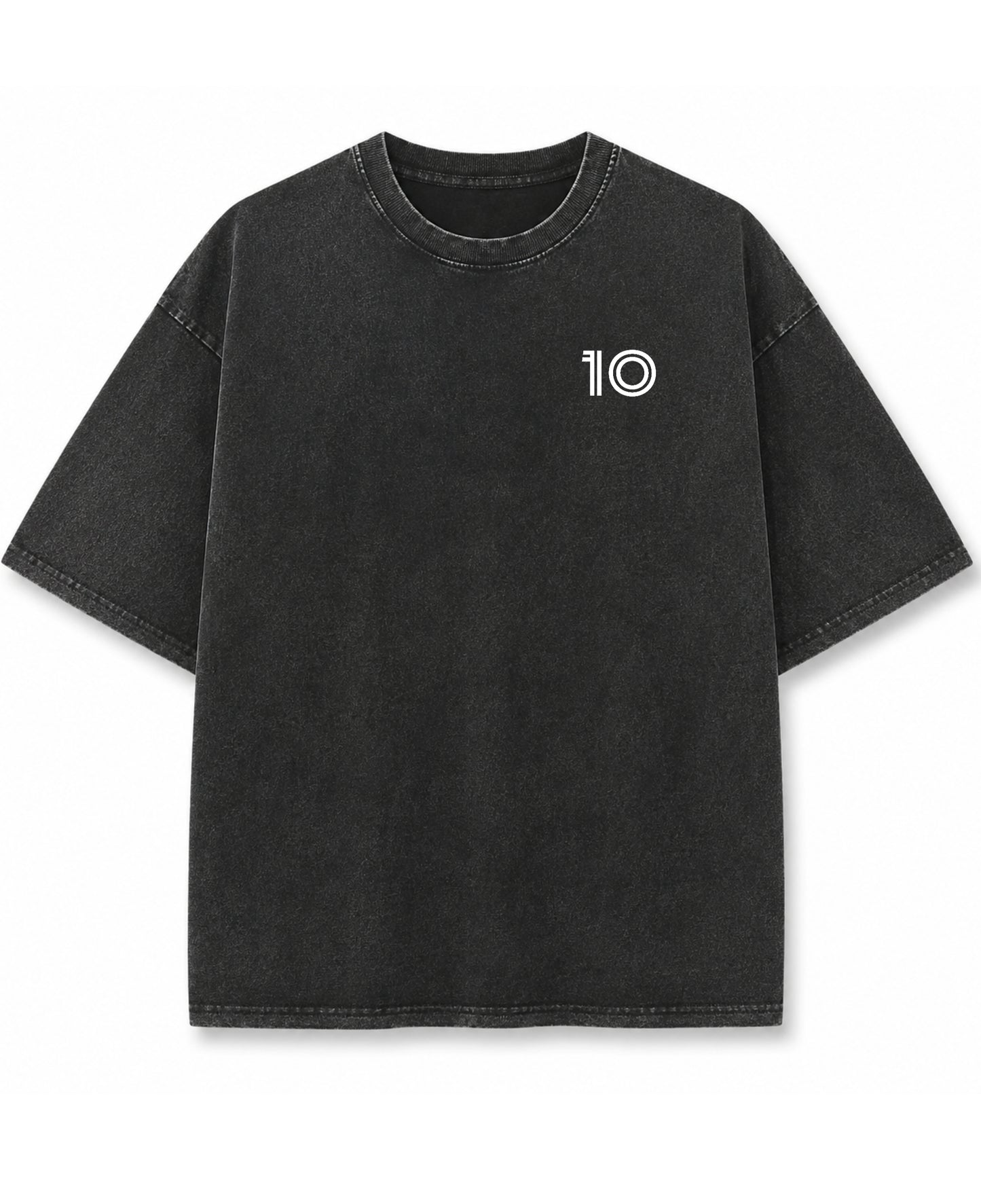 Vintage Fade Wash Oversized T-shirt Front Design