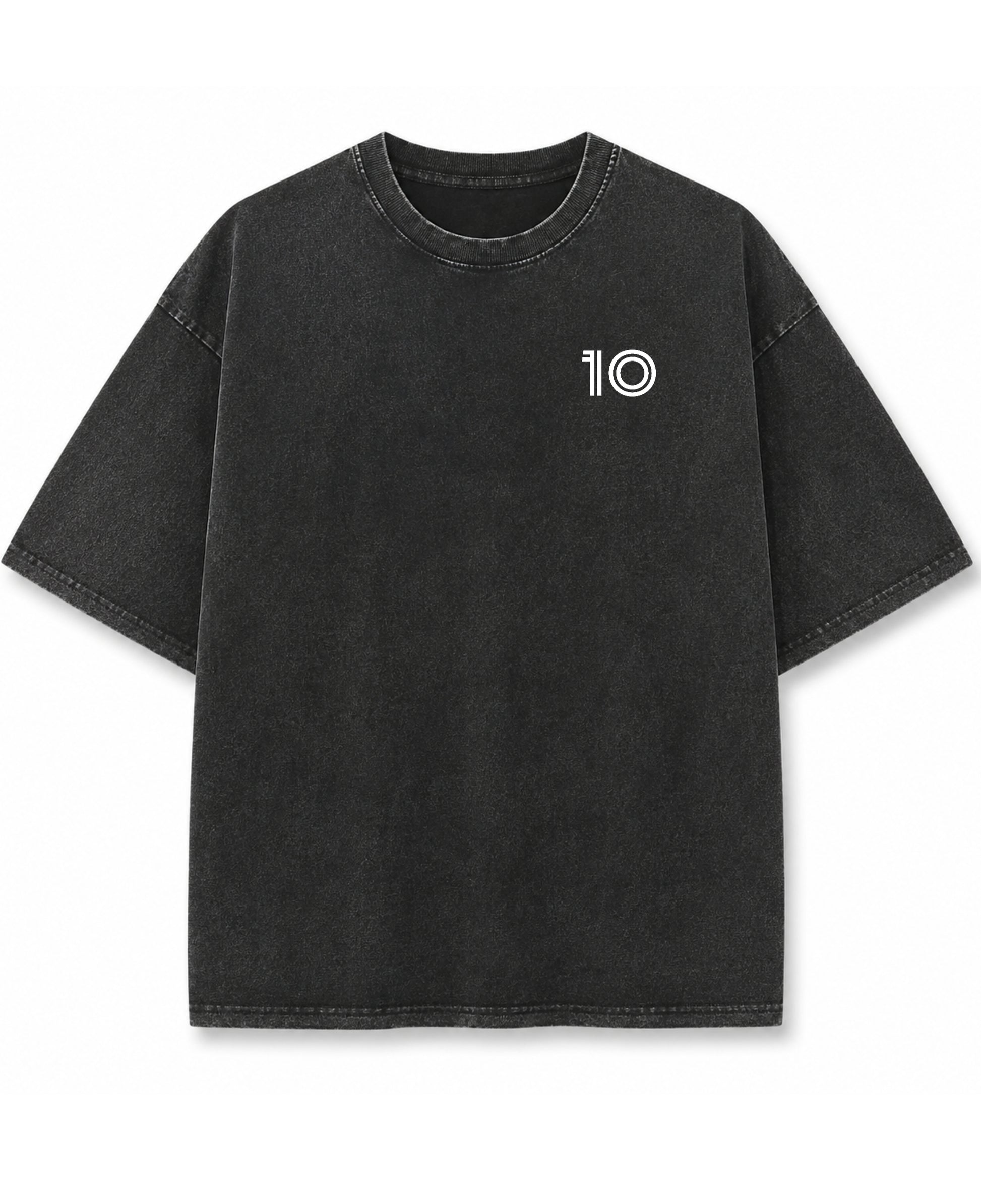 Vintage Fade Wash Oversized T-shirt Front Design
