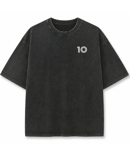 Vintage Fade Wash Oversized T-shirt Front Design