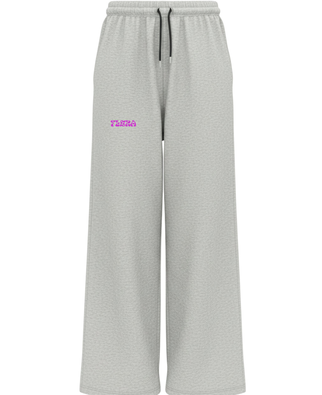 Grey Cotton Joggers Front Design