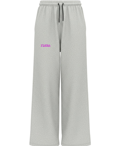 Grey Cotton Joggers Front Design