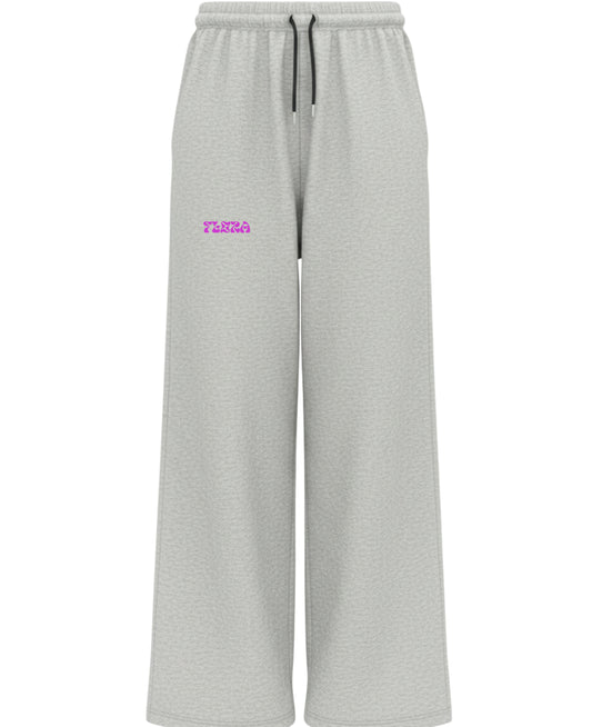 Grey Cotton Joggers Front Design